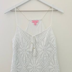 Lilly Pulitzer Crochet White Dress